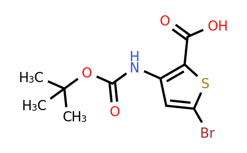 494833-77-1 | 5-Bromo-3-((tert-butoxycarbonyl)amino)thiophene-2-carboxylic acid