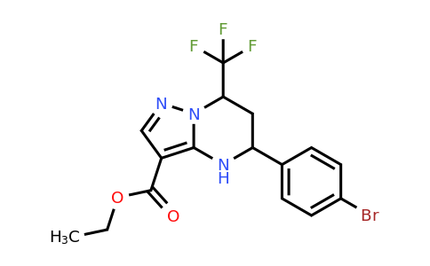 494861-39-1 | Ethyl 5-(4-bromophenyl)-7-(trifluoromethyl)-4,5,6,7-tetrahydropyrazolo[1,5-a]pyrimidine-3-carboxylate