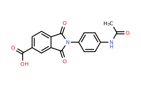 49587-52-2 | 2-[4-(Acetylamino)phenyl]-2,3-dihydro-1,3-dioxo-1H-isoindole-5-carboxylic acid