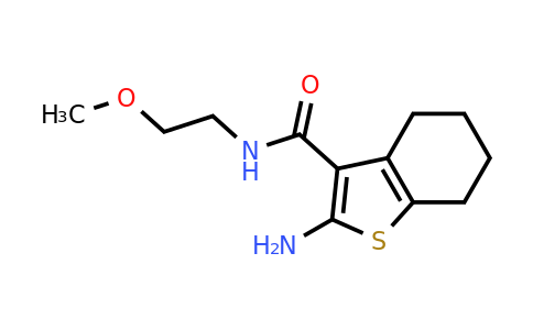 496033-70-6 | 2-Amino-N-(2-methoxyethyl)-4,5,6,7-tetrahydro-1-benzothiophene-3-carboxamide