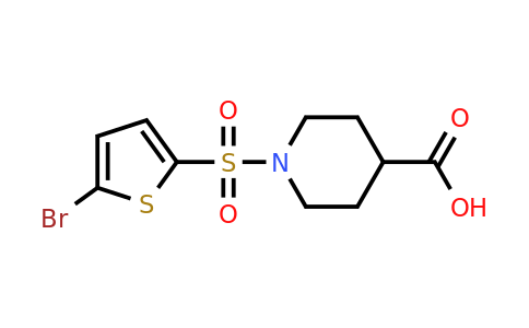 496778-02-0 | 1-[(5-bromothiophen-2-yl)sulfonyl]piperidine-4-carboxylic acid