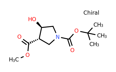 496792-89-3 | O1-tert-butyl O3-methyl (3S,4R)-4-hydroxypyrrolidine-1,3-dicarboxylate