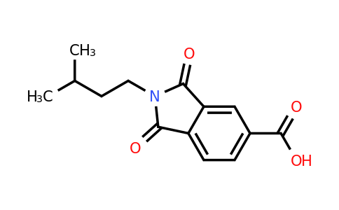 496913-99-6 | 2-(3-Methylbutyl)-1,3-dioxo-2,3-dihydro-1H-isoindole-5-carboxylic acid