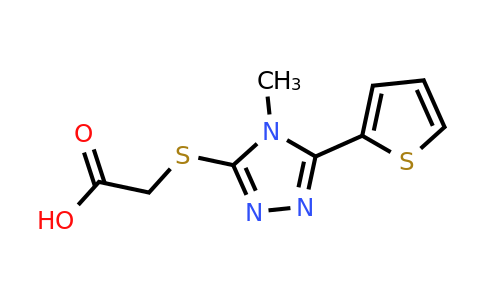 497174-93-3 | 2-{[4-methyl-5-(thiophen-2-yl)-4h-1,2,4-triazol-3-yl]sulfanyl}acetic acid