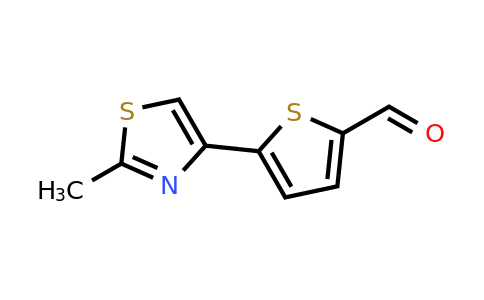 499770-66-0 | 5-(2-Methylthiazol-4-yl)thiophene-2-carbaldehyde