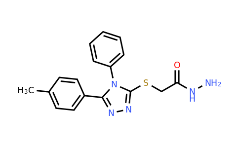 2-{[5-(4-methylphenyl)-4-phenyl-4H-1,2,4-triazol-3-yl]sulfanyl}acetohydrazide