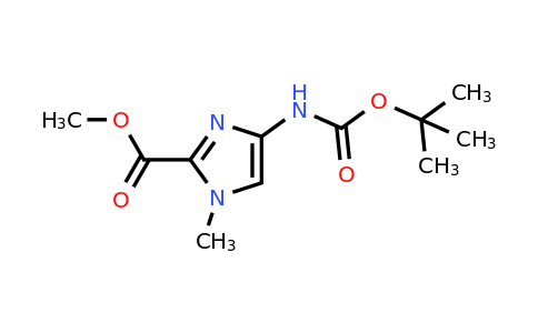 500701-36-0 | Methyl 4-((tert-butoxycarbonyl)amino)-1-methyl-1H-imidazole-2-carboxylate