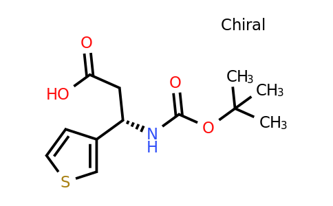 500770-67-2 | (S)-3-((Tert-butoxycarbonyl)amino)-3-(thiophen-3-yl)propanoic acid