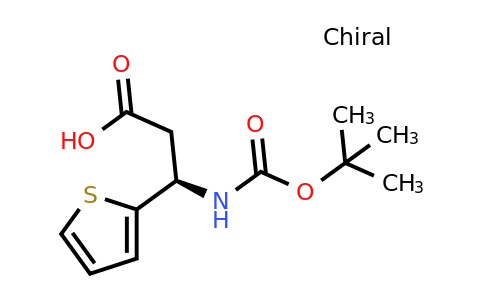 500788-98-7 | (R)-3-((Tert-butoxycarbonyl)amino)-3-(thiophen-2-yl)propanoic acid