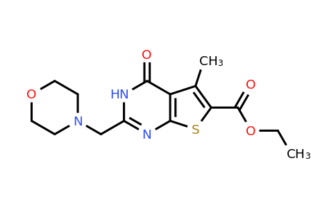 501934-76-5 | Ethyl 5-methyl-2-(morpholinomethyl)-4-oxo-3,4-dihydrothieno[2,3-d]pyrimidine-6-carboxylate