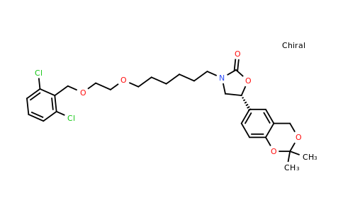 503068-36-8 | (R)-3-(6-(2-((2,6-dichlorobenzyl)oxy)ethoxy)hexyl)-5-(2,2-dimethyl-4H-benzo[d][1,3]dioxin-6-yl)oxazolidin-2-one