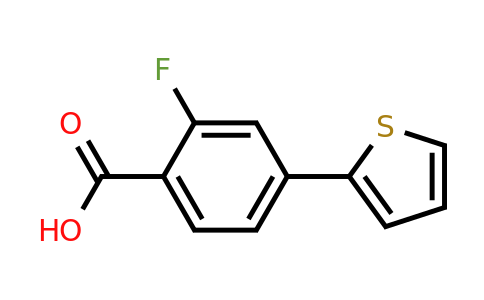 505082-90-6 | 2-Fluoro-4-(thiophen-2-yl)benzoic acid