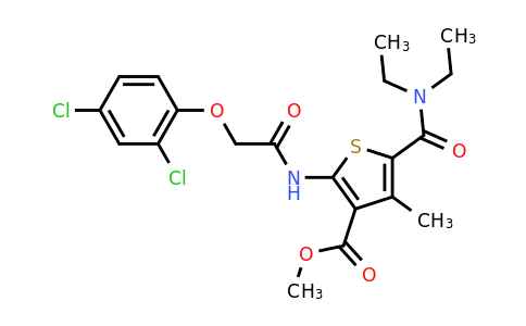 505096-56-0 | Methyl 2-(2-(2,4-dichlorophenoxy)acetamido)-5-(diethylcarbamoyl)-4-methylthiophene-3-carboxylate