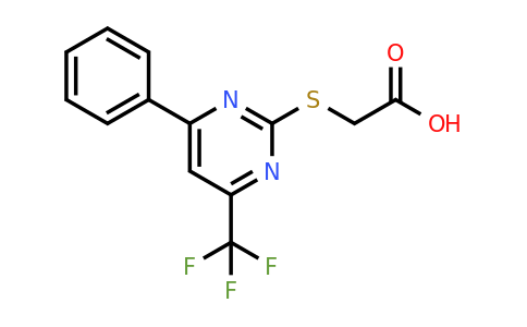506418-83-3 | 2-((4-Phenyl-6-(trifluoromethyl)pyrimidin-2-yl)thio)acetic acid