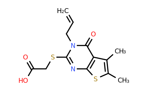 510724-80-8 | 2-((3-Allyl-5,6-dimethyl-4-oxo-3,4-dihydrothieno[2,3-d]pyrimidin-2-yl)thio)acetic acid