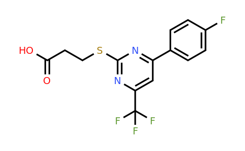 514180-29-1 | 3-[[4-(4-fluorophenyl)-6-(trifluoromethyl)-2-pyrimidinyl]thio]-Propanoic acid,