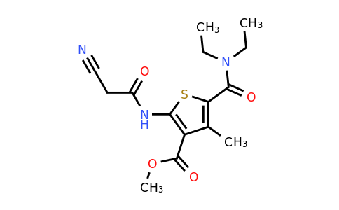 514218-43-0 | Methyl 2-(2-cyanoacetamido)-5-(diethylcarbamoyl)-4-methylthiophene-3-carboxylate