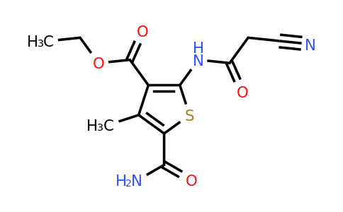 514218-58-7 | Ethyl 5-carbamoyl-2-(2-cyanoacetamido)-4-methylthiophene-3-carboxylate