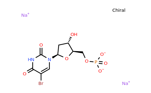 Sodium ((2R,3S,5R)-5-(5-bromo-2,4-dioxo-3,4-dihydropyrimidin-1(2H)-yl)-3-hydroxytetrahydrofuran-2-yl)methyl phosphate