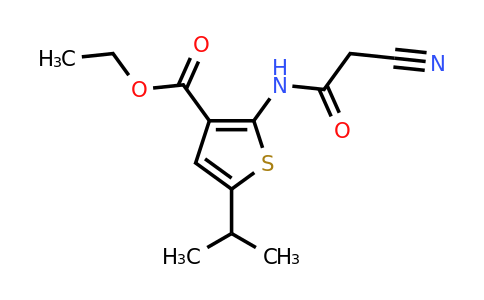 515861-07-1 | Ethyl 2-(2-cyanoacetamido)-5-isopropylthiophene-3-carboxylate