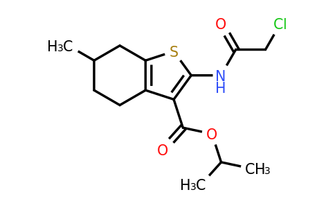 519016-74-1 | Propan-2-yl 2-(2-chloroacetamido)-6-methyl-4,5,6,7-tetrahydro-1-benzothiophene-3-carboxylate