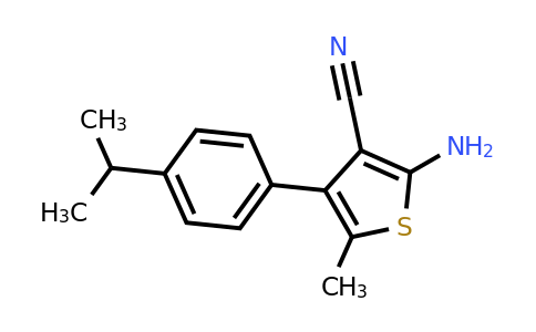 519016-80-9 | 2-Amino-4-(4-isopropylphenyl)-5-methylthiophene-3-carbonitrile