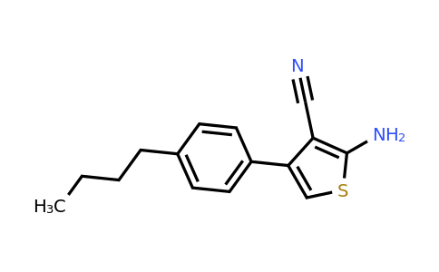 519016-85-4 | 2-Amino-4-(4-butylphenyl)thiophene-3-carbonitrile