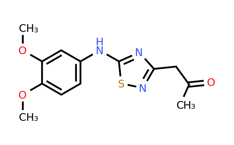 521329-08-8 | 1-(5-((3,4-Dimethoxyphenyl)amino)-1,2,4-thiadiazol-3-yl)propan-2-one