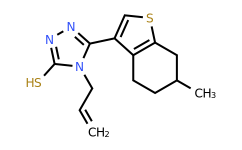 522597-60-0 | 4-Allyl-5-(6-methyl-4,5,6,7-tetrahydrobenzo[b]thiophen-3-yl)-4H-1,2,4-triazole-3-thiol