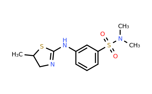 3-[(4,5-Dihydro-5-methyl-2-thiazolyl)amino]-N,N-dimethylbenzenesulfonamide