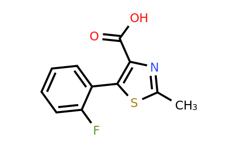 522646-43-1 | 5-(2-Fluorophenyl)-2-methyl-1,3-thiazole-4-carboxylic acid