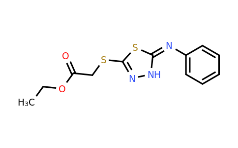 52494-15-2 | Ethyl 2-((5-(phenylimino)-4,5-dihydro-1,3,4-thiadiazol-2-yl)thio)acetate