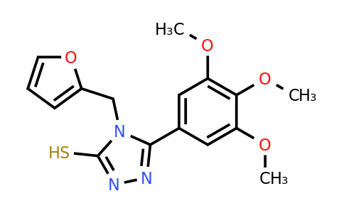 4-(Furan-2-ylmethyl)-5-(3,4,5-trimethoxyphenyl)-4h-1,2,4-triazole-3-thiol