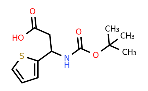 53030-49-2 | 3-((Tert-butoxycarbonyl)amino)-3-(thiophen-2-yl)propanoic acid