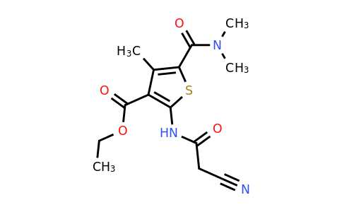 545372-76-7 | Ethyl 2-(2-cyanoacetamido)-5-(dimethylcarbamoyl)-4-methylthiophene-3-carboxylate
