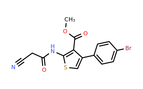 545385-40-8 | Methyl 4-(4-bromophenyl)-2-(2-cyanoacetamido)thiophene-3-carboxylate