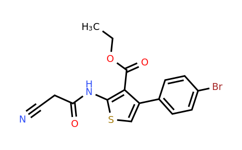 546064-73-7 | Ethyl 4-(4-bromophenyl)-2-(2-cyanoacetamido)thiophene-3-carboxylate