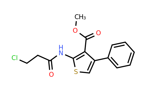 546090-24-8 | Methyl 2-(3-chloropropanamido)-4-phenylthiophene-3-carboxylate