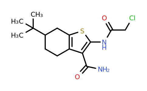 549515-99-3 | 6-(Tert-butyl)-2-(2-chloroacetamido)-4,5,6,7-tetrahydrobenzo[b]thiophene-3-carboxamide