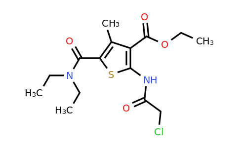 550351-43-4 | Ethyl 2-(2-chloroacetamido)-5-(diethylcarbamoyl)-4-methylthiophene-3-carboxylate