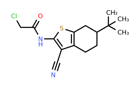 550353-56-5 | n-(6-Tert-butyl-3-cyano-4,5,6,7-tetrahydro-1-benzothiophen-2-yl)-2-chloroacetamide