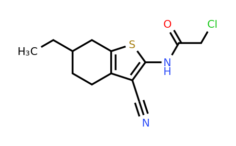 551899-66-2 | 2-Chloro-N-(3-cyano-6-ethyl-4,5,6,7-tetrahydrobenzo[b]thiophen-2-yl)acetamide