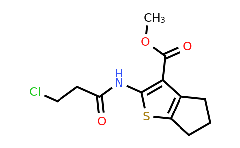 551910-46-4 | Methyl 2-(3-chloropropanamido)-5,6-dihydro-4H-cyclopenta[b]thiophene-3-carboxylate