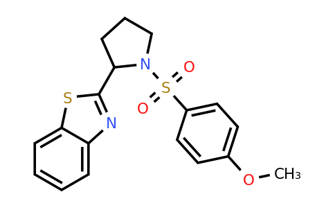 551930-96-2 | 2-(1-((4-Methoxyphenyl)sulfonyl)pyrrolidin-2-yl)benzo[d]thiazole