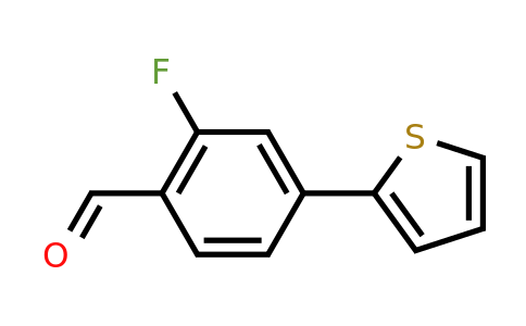 552845-73-5 | 2-Fluoro-4-(thiophen-2-yl)benzaldehyde