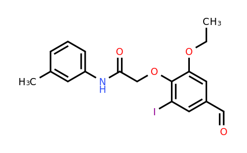 2-(2-Ethoxy-4-formyl-6-iodophenoxy)-N-(m-tolyl)acetamide