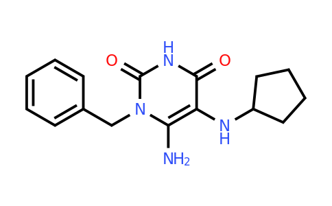 554404-45-4 | 6-Amino-1-benzyl-5-(cyclopentylamino)-1,2,3,4-tetrahydropyrimidine-2,4-dione