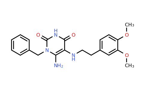 554405-18-4 | 6-Amino-1-benzyl-5-{[2-(3,4-dimethoxyphenyl)ethyl]amino}-1,2,3,4-tetrahydropyrimidine-2,4-dione