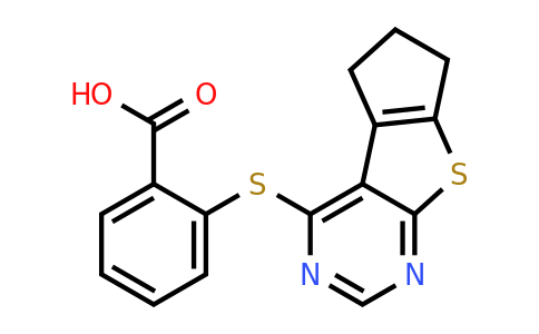 554407-97-5 | 2-[(6,7-Dihydro-5H-cyclopenta[4,5]thieno[2,3-d]pyrimidin-4-yl)thio]benzoic acid