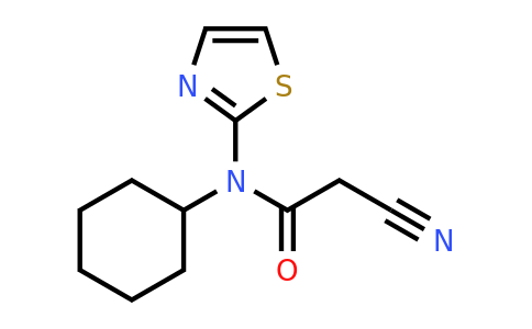 556009-87-1 | 2-Cyano-N-cyclohexyl-N-(thiazol-2-yl)acetamide